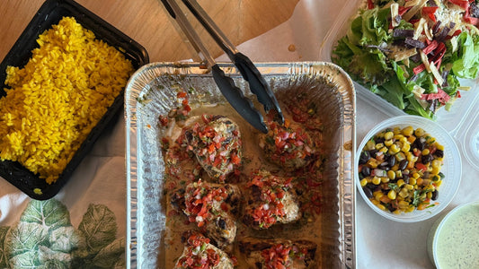 Dinner 10/14/26 Tequila Lime Chicken, Arroz Amarillo & Southwest Salad - Queen Ro To Go