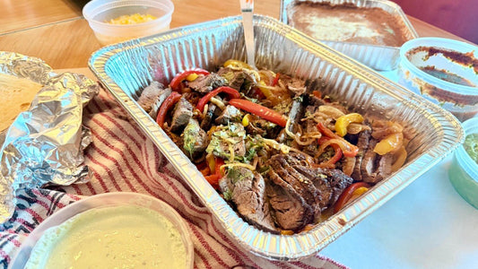 Week of 4/20/25 - Steak Fajitas with Borracho Beans - Queen Ro To Go