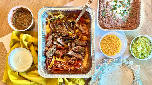 Week of 6/15/25 - Steak Fajitas with Borracho Beans and All the Fixings - Queen Ro To Go